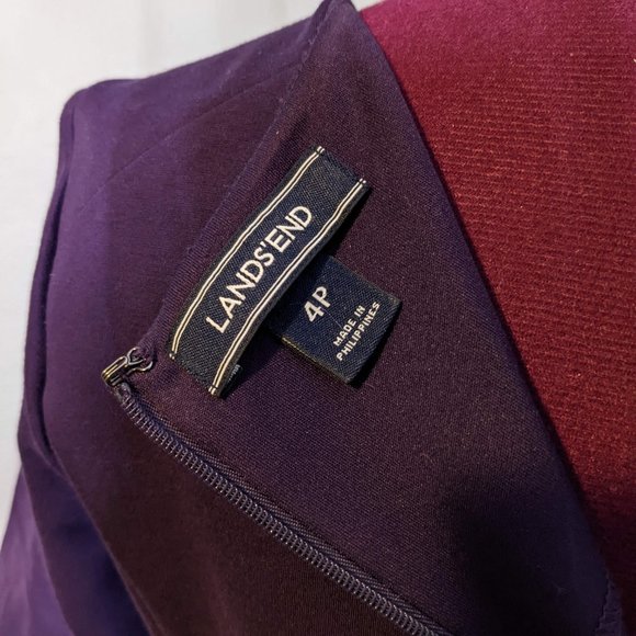 Purple Lands' End Ponte Pencil Dress with Pockets 4p - Picture 5 of 5